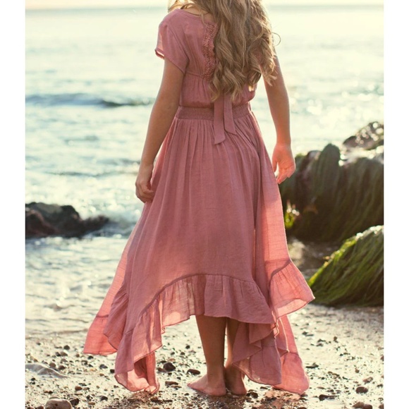 Joyfolie Briley Dress Dusty Rose Sz 6 - Picture 3 of 13